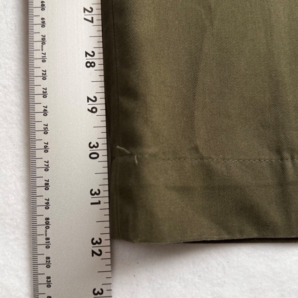Polo Ralph Lauren Smith Pant Mens 38x32 Olive Green Cotton Twill Trousers - Picture 6 of 7